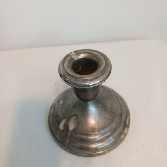 FB Rogers Silverplate Candle Stick Holder Renaissance Cottagecore Rustic Farm - Picture 4 of 11